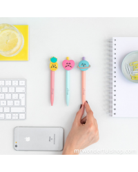 CONJUNTO DE 3 CANETAS COM FORMAS MR. WONDERFUL